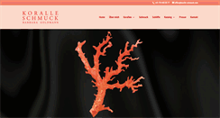 Desktop Screenshot of koralle-schmuck.com